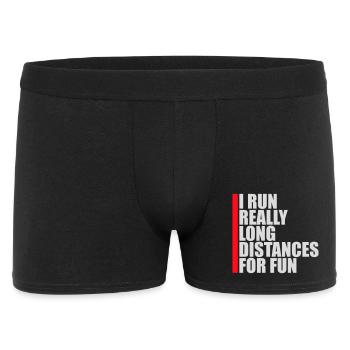 I Run Really Long Distances For Fun Marathon Sport - Men's Boxer Shorts - black - Front
