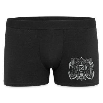 Œil de style mandala avec tentacules - Boxer Homme - noir - Devant