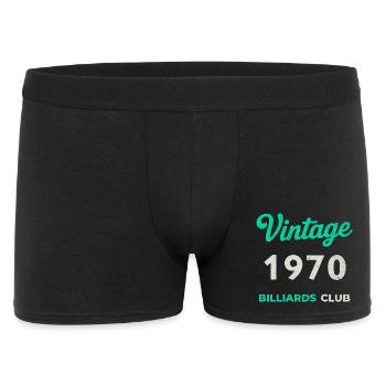 Vintage 1970 – Billiards Club Retro Birth Year - Men's Boxer Shorts - black - Front