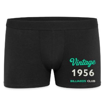 Vintage 1956 – Billiards Club Retro Birth Year - Men's Boxer Shorts - black - Front