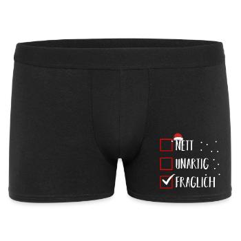 Santa Claus Christmas Time Naughty Christmas - Men's Boxer Shorts - black - Front