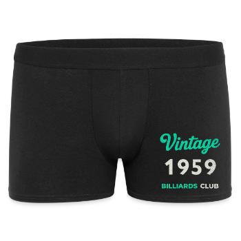 Vintage 1959 – Billiards Club Retro Birth Year - Men's Boxer Shorts - black - Front