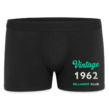 Vintage 1962 – Billiards Club Retro Birth Year - Men's Boxer Shorts - black - Front