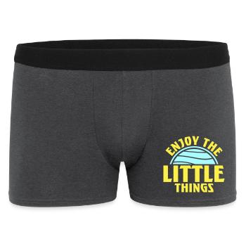Enjoy The Little Things Gratitude Mindfulness - Men's Boxer Shorts - charcoal grey - Front