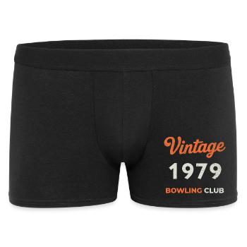 Vintage 1979 – Bowling Club Retro Birth Year - Men's Boxer Shorts - black - Front