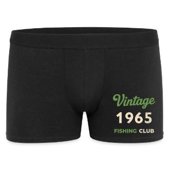 Millésime 1965 – Année de naissance rétro du club de pêche - Boxer Homme - noir - Devant