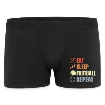 Mange Sommeil Football Répétition - Boxer Homme - noir - Devant