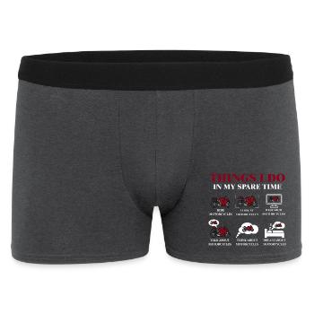 Choses que je fais pendant mon temps libre - Boxer Homme - charbon - Devant