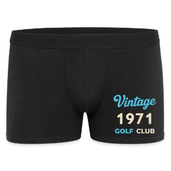 Cadeau rétro de l’année de naissance vintage du club de golf 1971 - Boxer Homme - noir - Devant