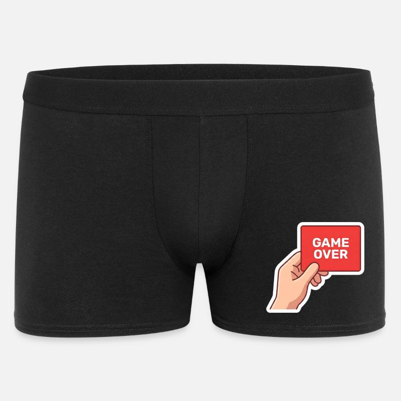 Game Over Retro-Schild - Männer Boxer Shorts - Schwarz