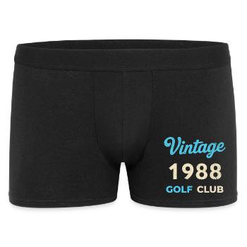 Vintage 1988 Golf Club Retro Birth Year Gift - Men's Boxer Shorts - black - Front