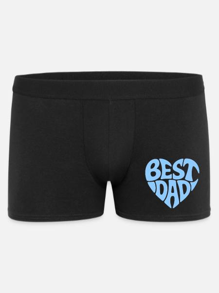 Best Dad Heart Design - Men's Boxer Shorts - black