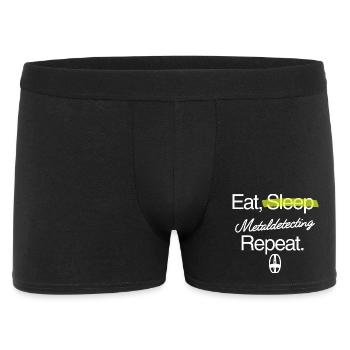 Manger-dormir-détecter les métaux – répéter - Boxer Homme - noir - Devant