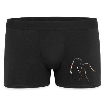 Dog Love Line Art - Men's Boxer Shorts - black - Front