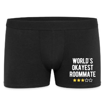 Humor 3 étoiles pour le colocataire le plus correct du monde - Boxer Homme - noir - Devant