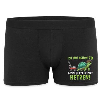 70th Anniversary Turtle 70th Birthday Gift - Men's Boxer Shorts - black - Front
