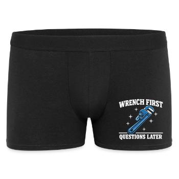 Pipe Whisperer, Plumber, Humor Gift - Men's Boxer Shorts - black - Front