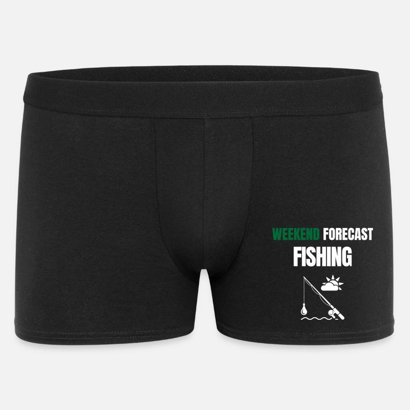 Pêche prévue du week-end – Angeln Design - Boxer Homme - noir