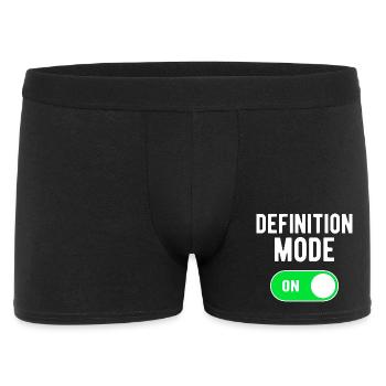 Definition Mode On GYM Palestra Definizione - Men's Boxer Shorts - black - Front