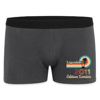 Legendary 2011, Limited Edition - Men's Boxer Shorts - charcoal grey - Front