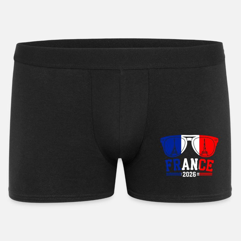 Frankrike 2026 Eiffeltårnet Briller - Boxer Shorts for menn - svart