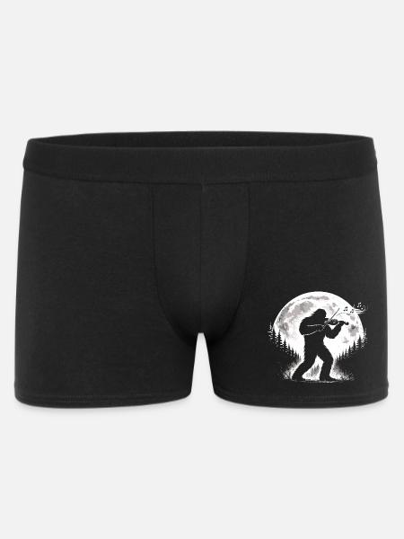Bigfoot Violin Player - Men's Boxer Shorts - black