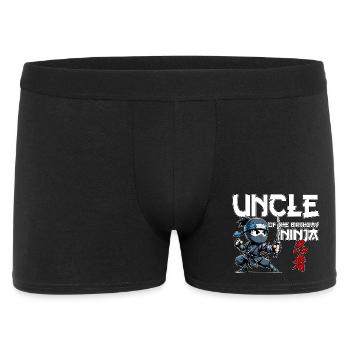 Uncle Of The Birthday Ninja Birthday Funny - Men's Boxer Shorts - black - Front