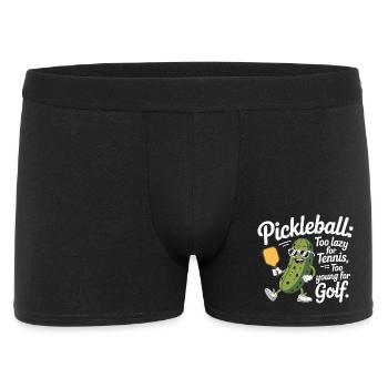 Pickleball Player Too Lazy For Tennis Pickleball - Men's Boxer Shorts - black - Front