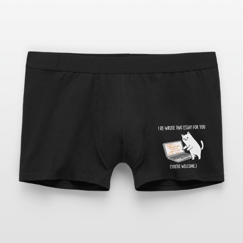 Code cat explique les tâches Boxer Homme