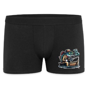 Sweden Fishing Fish - Men's Boxer Shorts - black - Front
