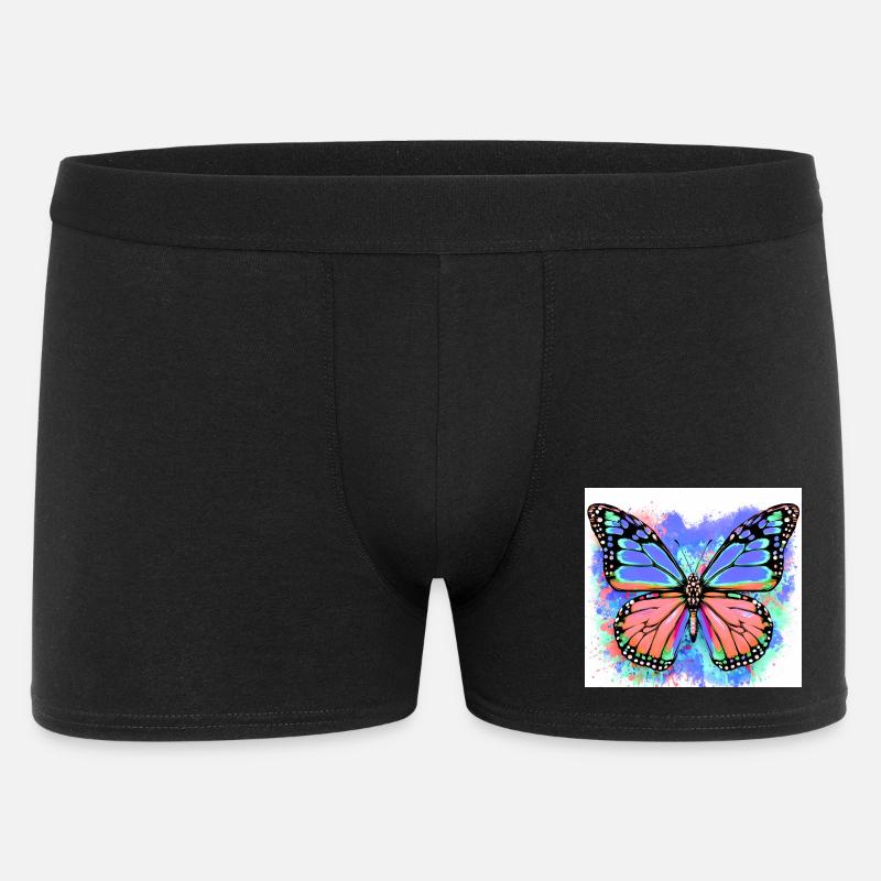 Schmetterling - Männer Boxer Shorts - Schwarz