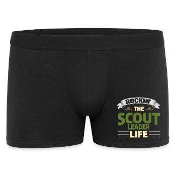 Rockin The Scout Leader Life Pfadfinderleiter - Men's Boxer Shorts - black - Front