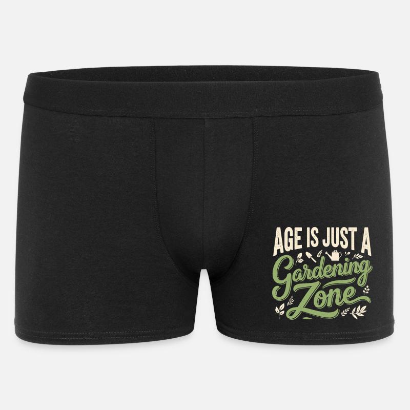 Alter nur Gartenzone | Gärtner Spruch - Männer Boxer Shorts - Schwarz