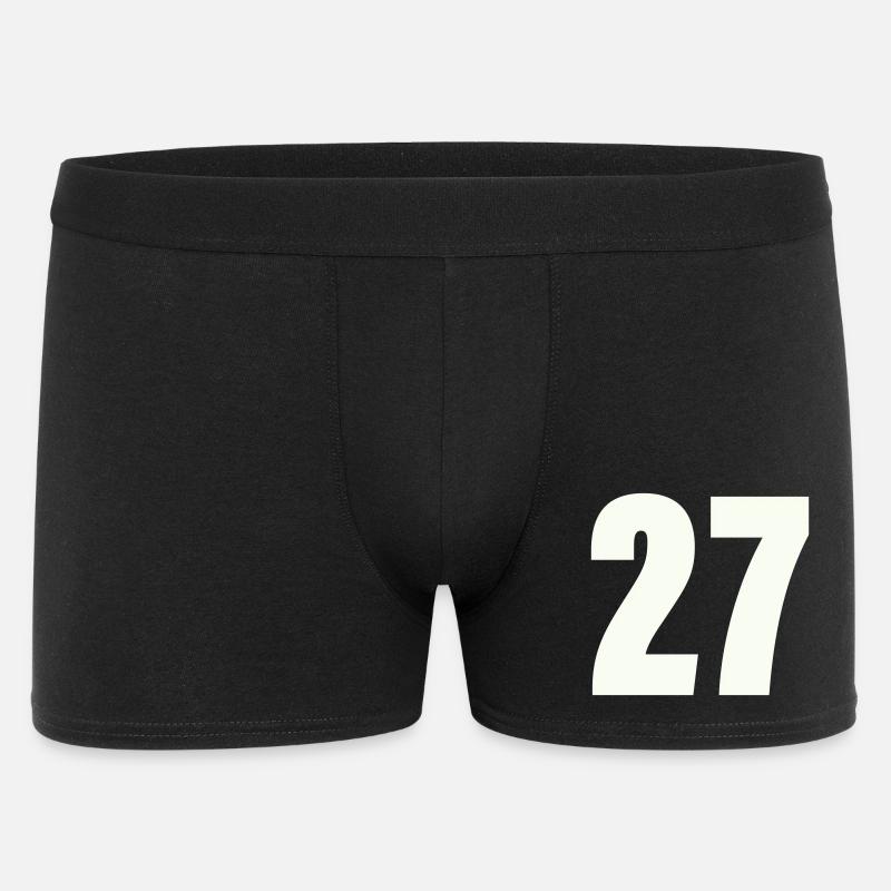 27 - Männer Boxer Shorts - Schwarz