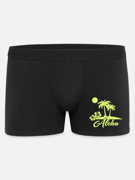 Aloha Palm Trees Island Silhouette - Men's Boxer Shorts - black