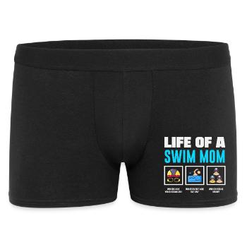 Dictons drôles de nageurs et conception de clubs de natation - Boxer Homme - noir - Devant