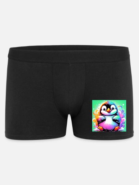 Pinguin - Männer Boxer Shorts - Schwarz