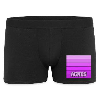 Girl's name Agnes - Men's Boxer Shorts - black - Front