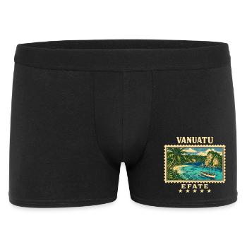 Vanuatu Efate Vintage Travel Brand - Men's Boxer Shorts - black - Front