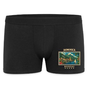Dominica Roseau Vintage Travel Brand - Men's Boxer Shorts - black - Front