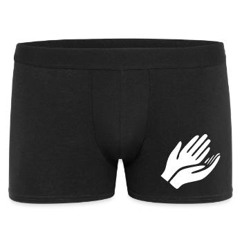 Open Hands Hand Gesture - Men's Boxer Shorts - black - Front