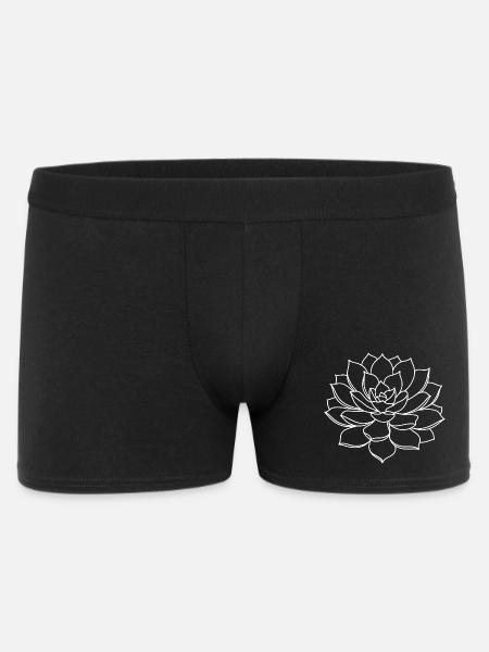 Art au trait monochrome succulent - Boxer Homme - noir