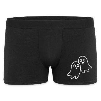 Ghost duo in line art - Men's Boxer Shorts - black - Front