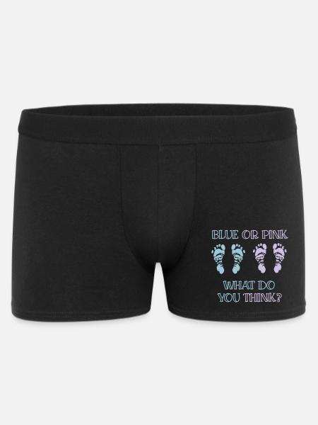gender reveal party - Men's Boxer Shorts - black