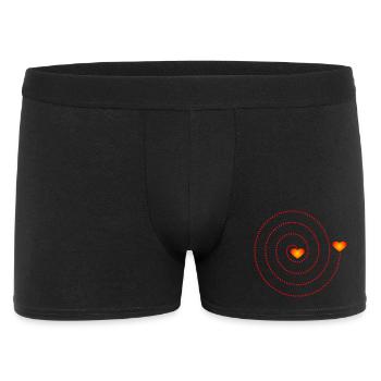 Spirale coeurs - Herzmenschen - Boxer Homme - noir - Devant