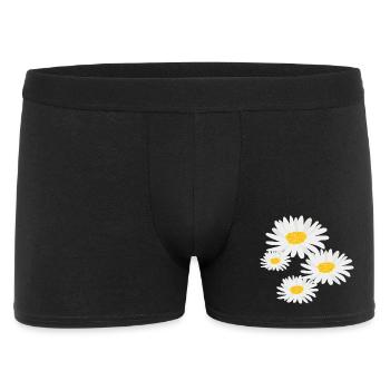 Flower Daisies - Men's Boxer Shorts - black - Front