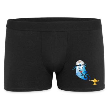 golden oriental magic lamp & genie in a bottle - Men's Boxer Shorts - black - Front