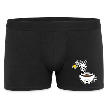Tea bag tea cup tea drinker tea lover - Men's Boxer Shorts - black - Front