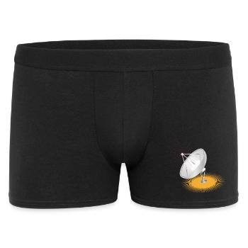 Satellite dish as a design element - Men's Boxer Shorts - black - Front