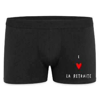 RETRAITE. BONNE RETRAITE. JOYEUSE RETRAITE. I LOVE - Boxer Homme - noir - Devant